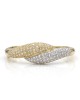 Diamond Pave Bangle Bracelet in Gold